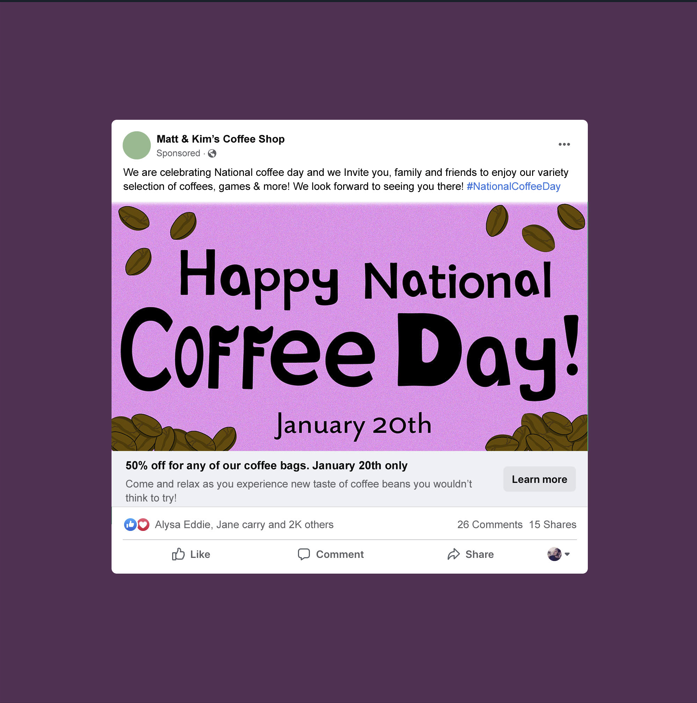 National Coffee Day mock-up