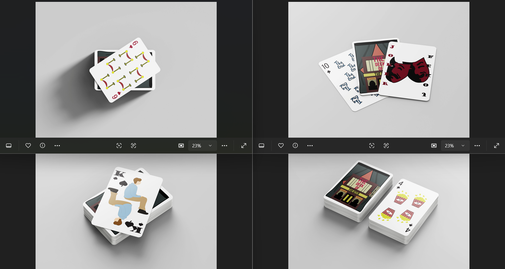 Custom deck of cards mock-up